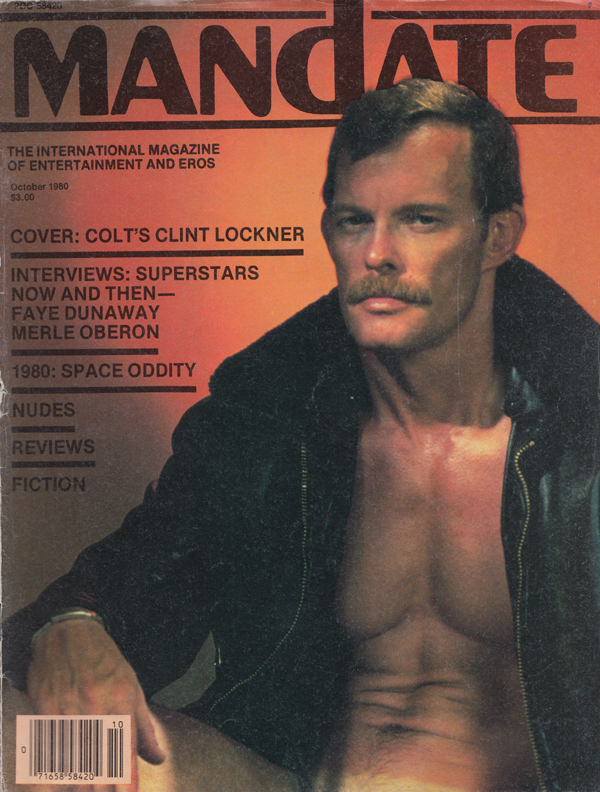 Mandate October 1980 magazine back issue Mandate magizine back copy colt clint lockner superstars now and thne faye dunaway merle oberon space oddity nude reviews ficti