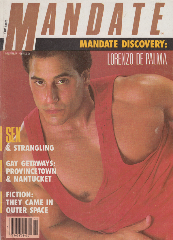 Mandate November 1984 magazine back issue Mandate magizine back copy lorenzo de palma sex and strangling gay getaways the came in outer space jerk off window well hung f