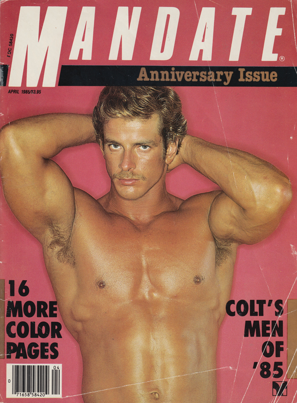 Mandate April 1985 magazine back issue Mandate magizine back copy colts men of 85 love canal think of you that way gay nude male men shore where he found me nagasaki 