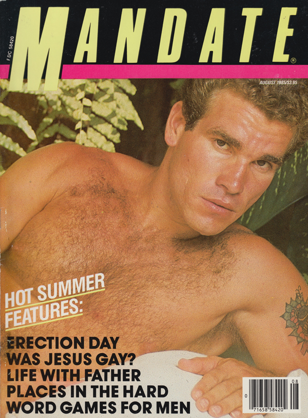 Mandate August 1985 magazine back issue Mandate magizine back copy erection day was jesus gay life with father places in the hard word games for men banned everywhere 