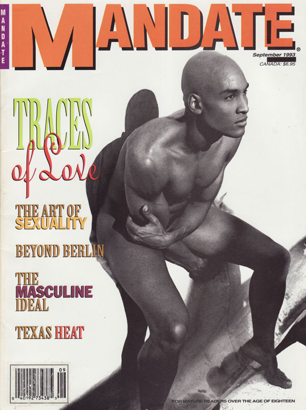 Mandate September 1993 magazine back issue Mandate magizine back copy traces of love the art of sexuality beyond berlin the masculine ideal texas heat daniel perry delive