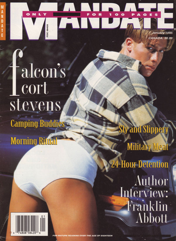 Mandate January 1995 magazine back issue Mandate magizine back copy mandate gay porn magazine manmeat packed hard ready to come military meat fudge packing studs