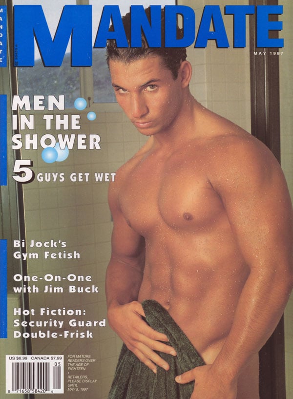 Mandate May 1997 magazine back issue Mandate magizine back copy mandate mag homosexual magazine back issues gay porn mag nude guys anal sex big cocks dicks buff sex