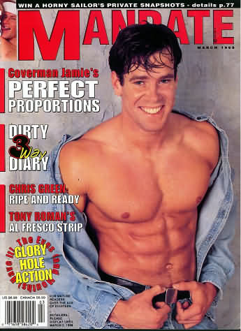 Mandate March 1998 magazine back issue Mandate magizine back copy Mandate March 1998 Gay Adult Magazine Back Issue Published by the Mavety Publishing Group in the USA since 1975. Coverman Jamie's Perfect Proportions.