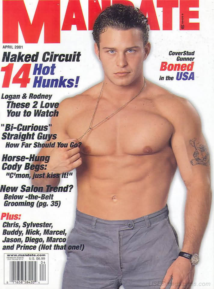 Mandate April 2001 magazine back issue Mandate magizine back copy Mandate April 2001 Gay Adult Magazine Back Issue Published by the Mavety Publishing Group in the USA since 1975. Logan & Rodney These 2 Love You To Watch.