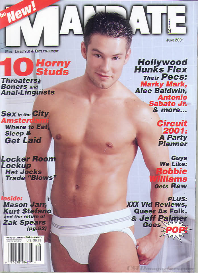 Mandate June 2001 magazine back issue Mandate magizine back copy Mandate June 2001 Gay Adult Magazine Back Issue Published by the Mavety Publishing Group in the USA since 1975. 10 Horny Studs Throaters Boner And Anal-Linguists.