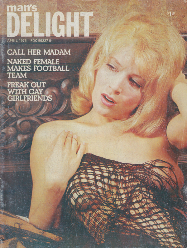 Man's Delight April 1975 magazine back issue Man's Delight magizine back copy 