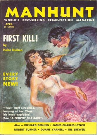 Manhunt # 4, April 1956