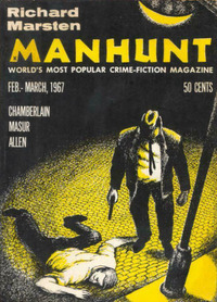Manhunt # 1, February/March 1967 magazine back issue