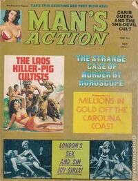 Man’s Action February 1977 magazine back issue
