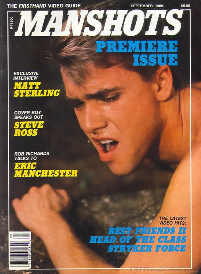Manshots September 1988 magazine back issue ManShots magizine back copy 