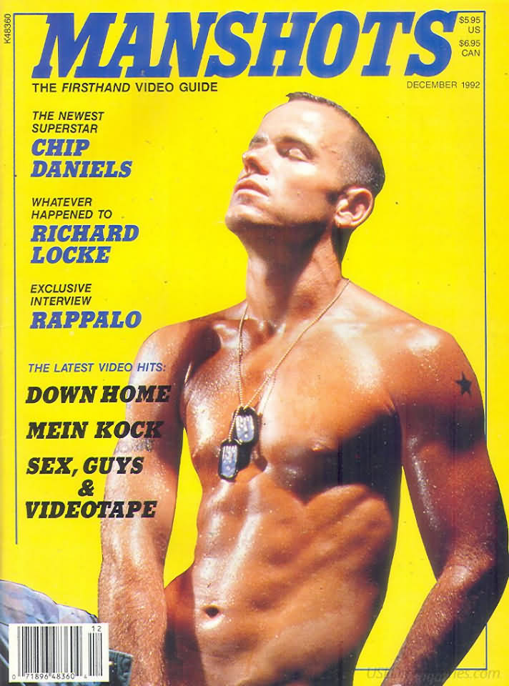 Manshots December 1988 magazine back issue ManShots magizine back copy 