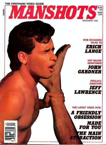 Manshots December 1989 magazine back issue ManShots magizine back copy 