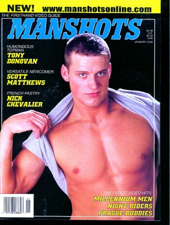 Manshots January 2000 magazine back issue ManShots magizine back copy 
