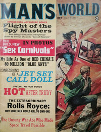 Man's World August 1965 magazine back issue cover image