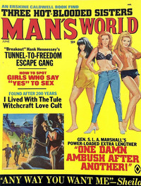 Man's World June 1969 magazine back issue