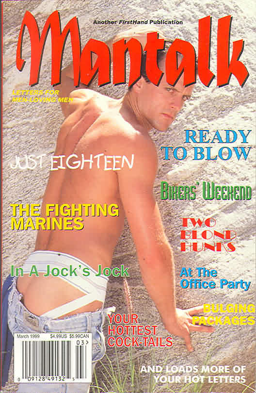 Mantalk March 1999 magazine back issue Mantalk magizine back copy 