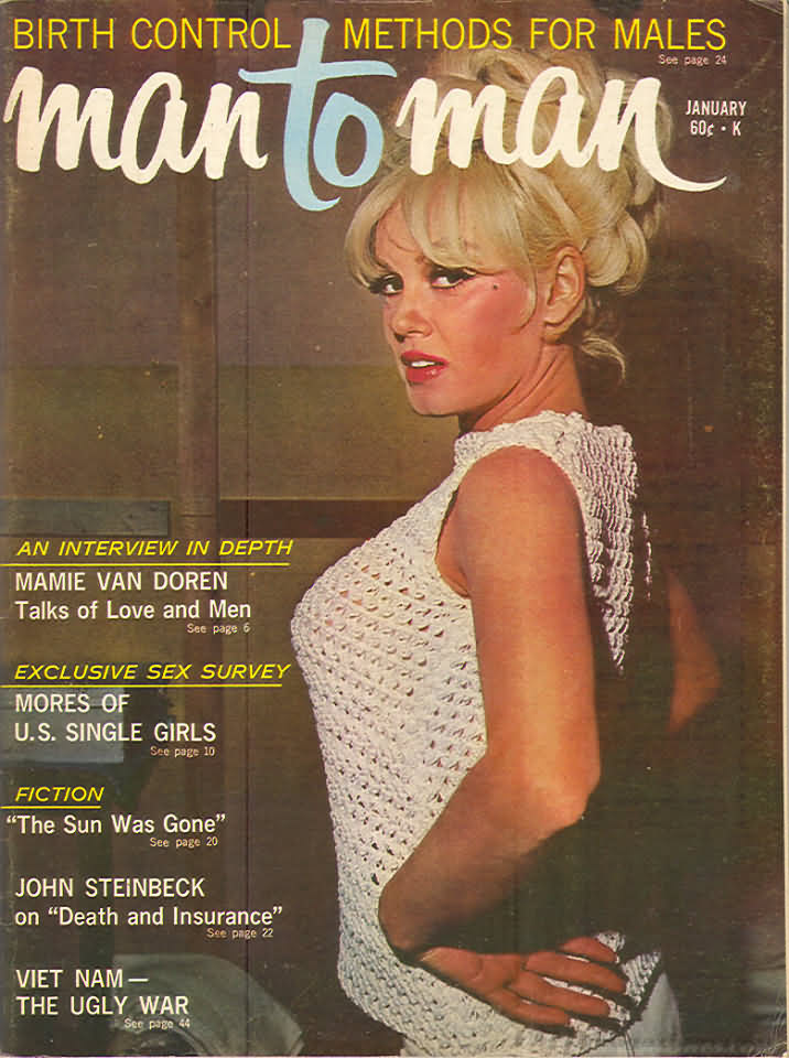 Man to Man January 1966 magazine back issue Man to Man magizine back copy 