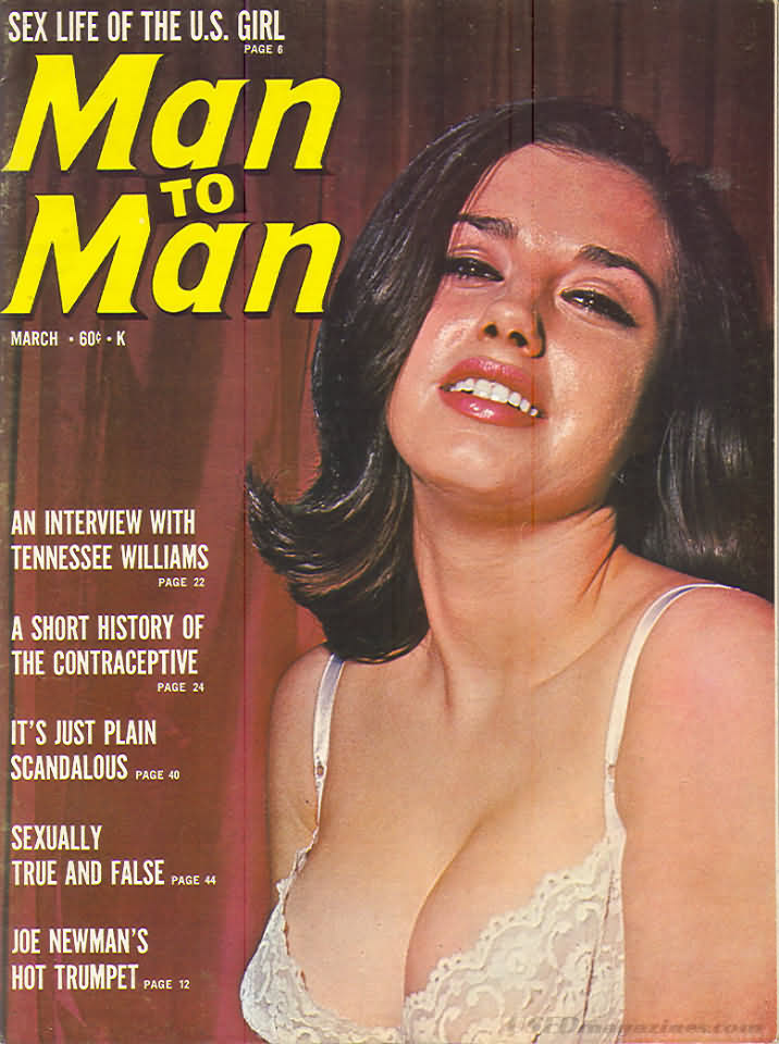 Man to Man March 1966 magazine back issue Man to Man magizine back copy 