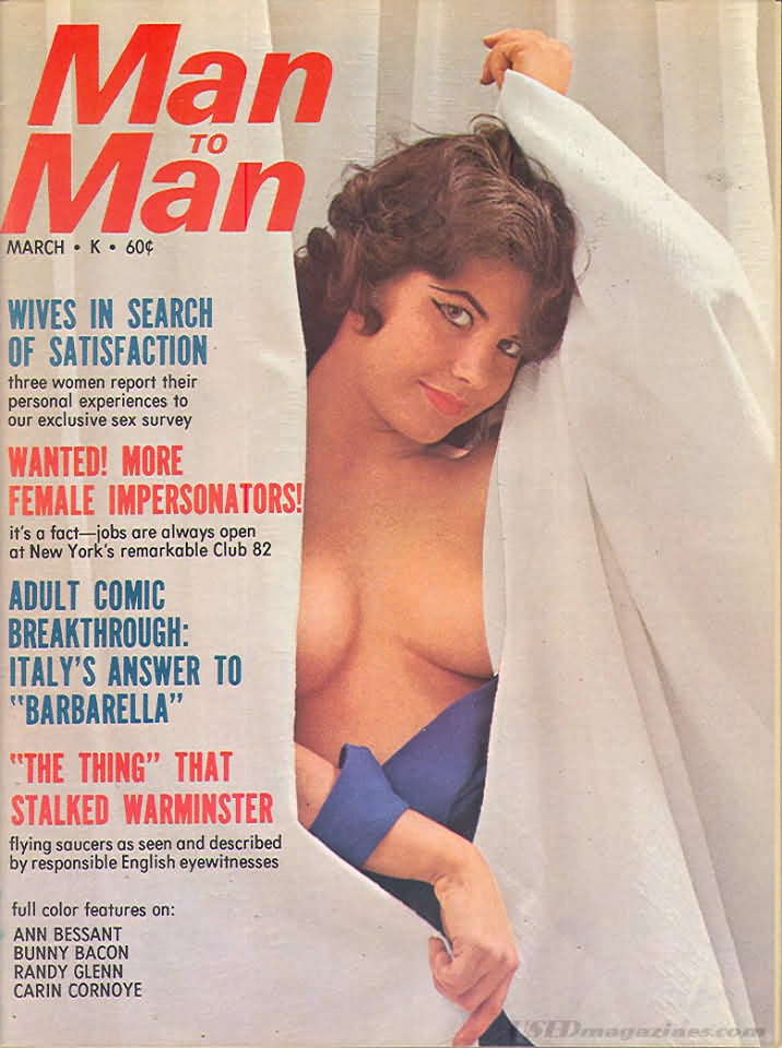 Man to Man March 1968 magazine back issue Man to Man magizine back copy 