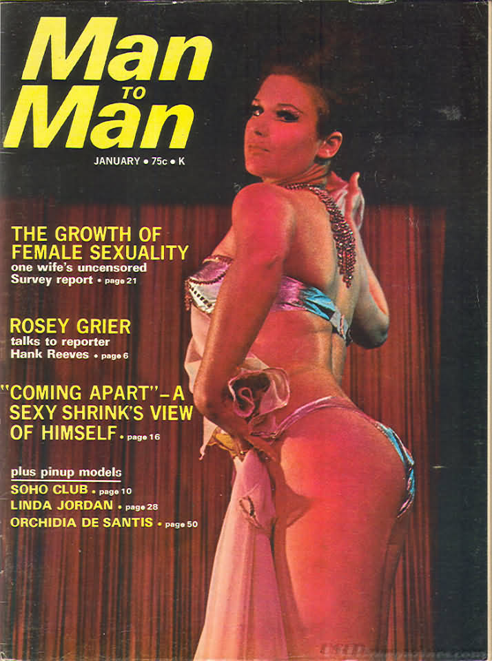 Man to Man January 1970 magazine back issue Man to Man magizine back copy 