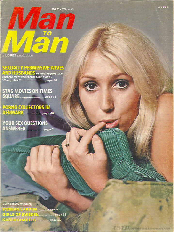 Man to Man July 1971 magazine back issue Man to Man magizine back copy 