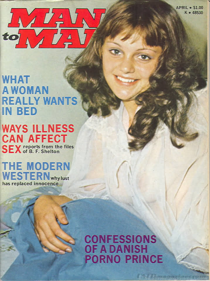Man to Man April 1973 magazine back issue Man to Man magizine back copy 