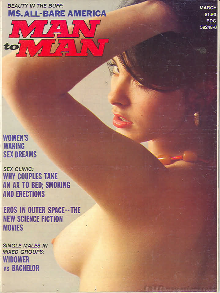 Man to Man March 1975 magazine back issue Man to Man magizine back copy 
