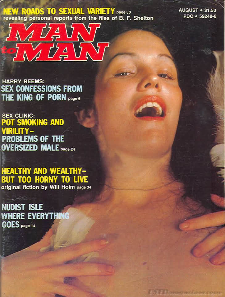 Man to Man August 1975 magazine back issue Man to Man magizine back copy 
