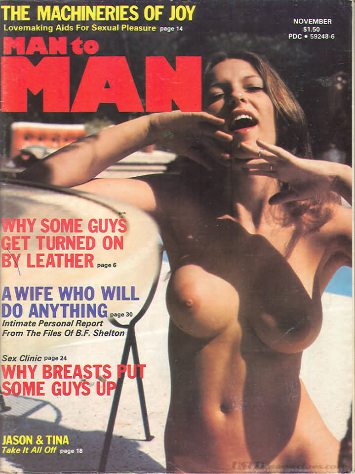 Man to Man November 1976 magazine back issue Man to Man magizine back copy 