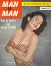 Man to Man August 1954 magazine back issue cover image