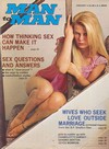 Man to Man January 1973 Magazine Back Copies Magizines Mags