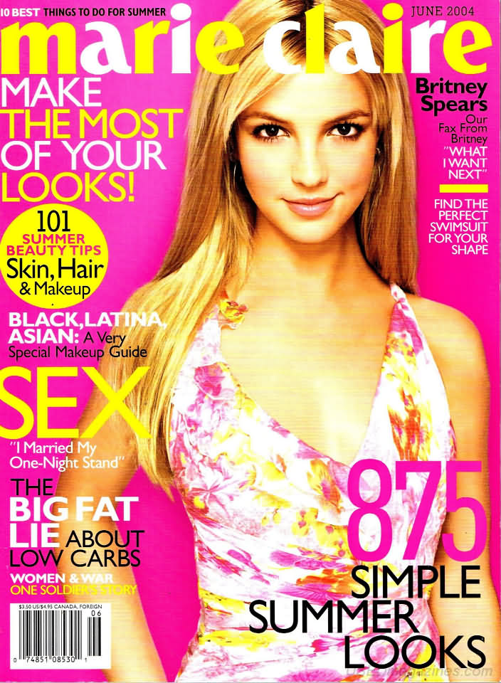 Marie Claire June 2004, , Britney Spears Our Fax From Britney Wha Marie Claire June 2004, , Britney Spears Our Fax From Britney Wha