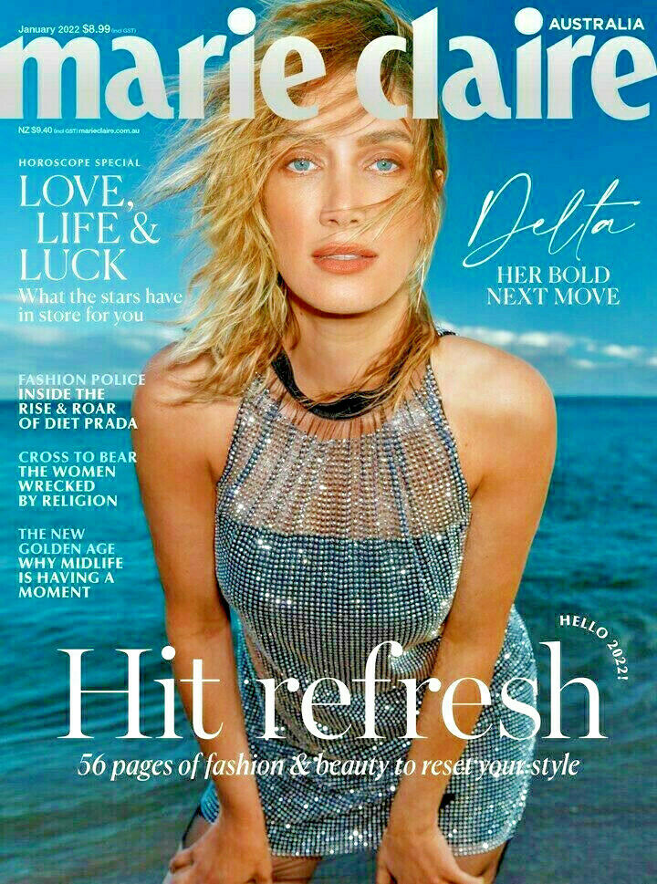 Marie Claire January 2022 magazine back issue Marie Claire magizine back copy 