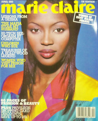 Marie Claire April 1993 magazine back issue cover image