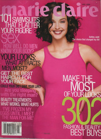 Ashley Judd magazine cover appearance Marie Claire May 1999