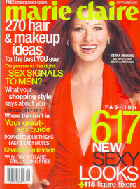 Debra Messing magazine cover appearance Marie Claire September 2001