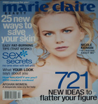 Nicole Kidman magazine cover appearance Marie Claire February 2004
