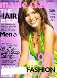 Mandy Moore magazine cover appearance Marie Claire May 2004