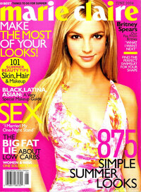 Britney Spears magazine cover appearance Marie Claire June 2004