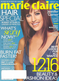 Marie Claire February 2005 magazine back issue cover image