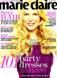 Nicole Kidman magazine cover appearance Marie Claire December 2007