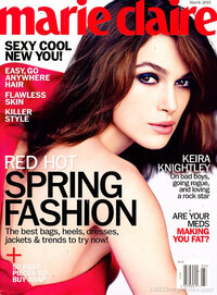 Keira Knightley magazine cover appearance Marie Claire March 2013