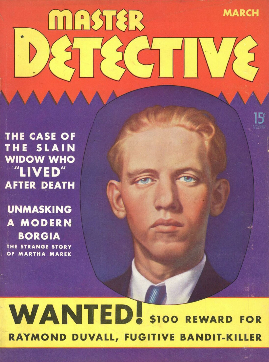Master Detective March 1939, , The Case Of The Slain Widow Who Lived After Death