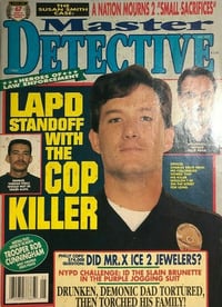 Nina Larssen magazine cover appearance Master Detective May 1995