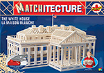 White House, 1850 Piece 3D Matchstick Jigsaw Puzzle Made by Matchitecture