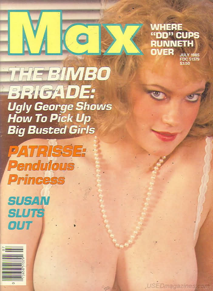 Max July 1985 magazine back issue Max magizine back copy 
