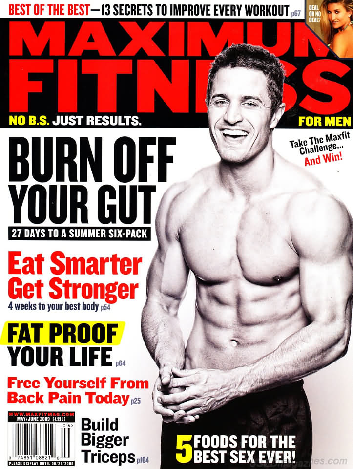Maximum Fitness May/June 2009 magazine back issue Maximum Fitness magizine back copy 