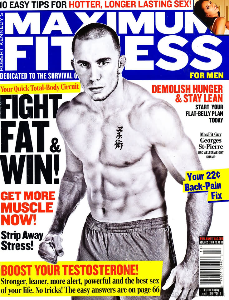 Maximum Fitness November 2010 magazine back issue Maximum Fitness magizine back copy 