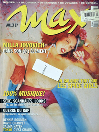 Milla Jovovich magazine cover appearance Max France July 1997